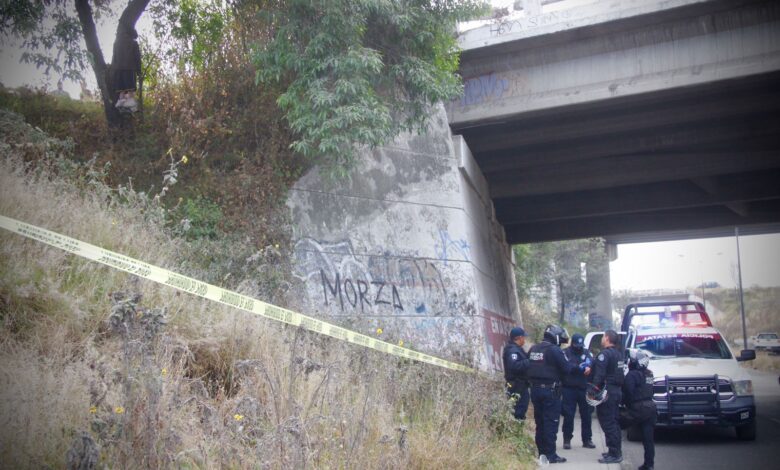 muerto, autopista México-Puebla, carretera federal a Tlaxcala, Policía Estatal, indigente