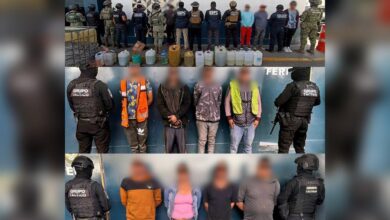 detenidos, Santa Rita Tlahuapan, huachicol, armas, droga, detenidos