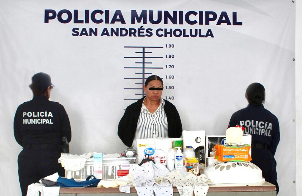 San Andrés Cholula, detenida, robo a comercio