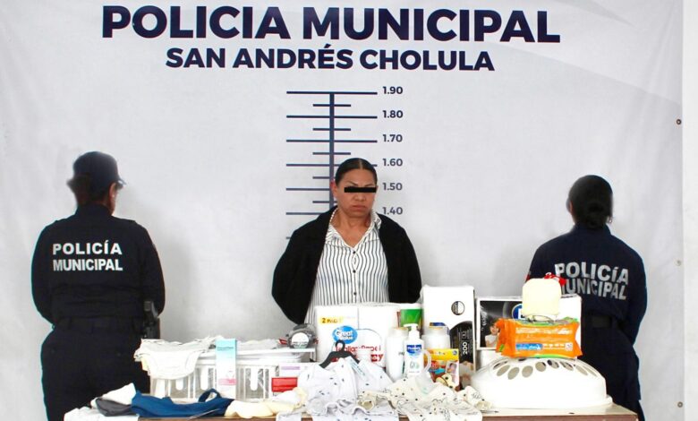 San Andrés Cholula, detenida, robo a comercio