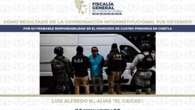 Chietla, Viborillas, detenido, El Caicas, FGE, investigaciones