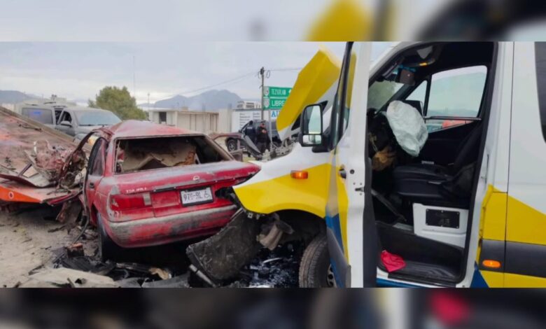 accidente, choque, Amozoc-Nautla, Libres, FGE