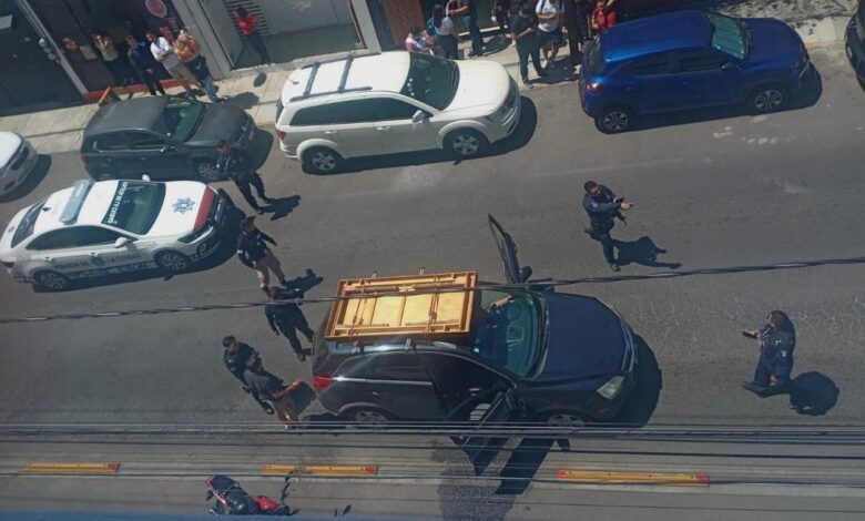 baleado, Barrio de Santiago, UPAEP, Policía Municipal, SSC, lesionado