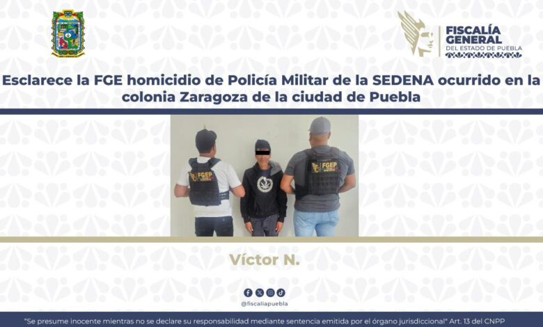 homicidio, Policía Militar, Zaragoza, detenido, FGE, investigaciones