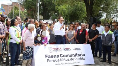 Gobierno de Puebla, Alejandro Armenta, faena comunitaria, Santa María