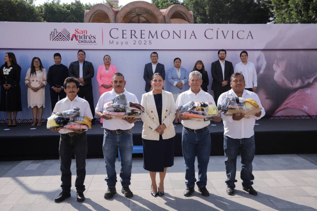 San Andrés Cholula, Lupita Cuautle, ceremonia cívica