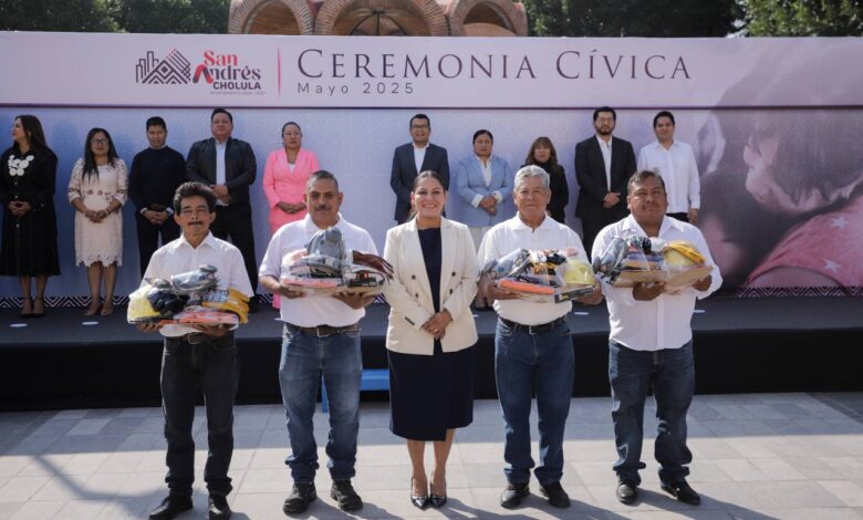 San Andrés Cholula, Lupita Cuautle, ceremonia cívica