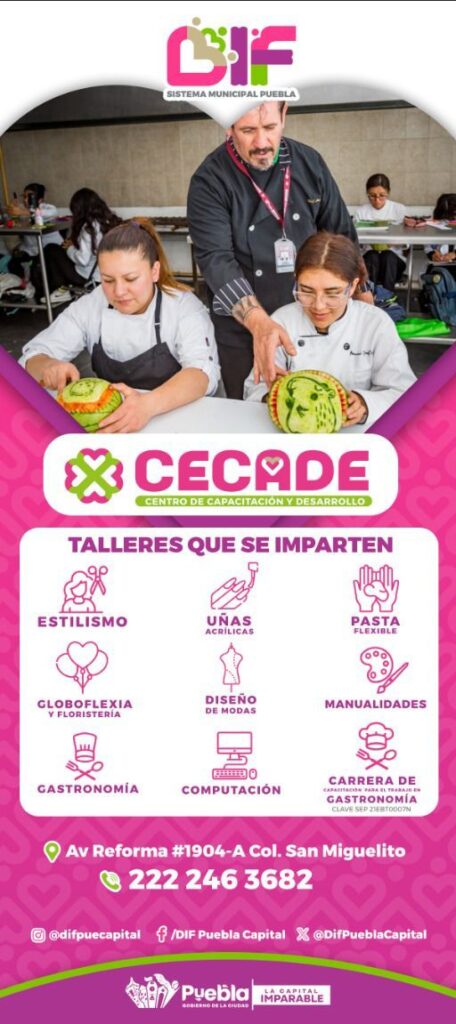 talleres, emprendimiento, SMDIF, CECADE, Gobierno de la Ciudad