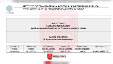 Gobierno de Huejotzingo, Roberto Solís, transparencia, ITAIPUE