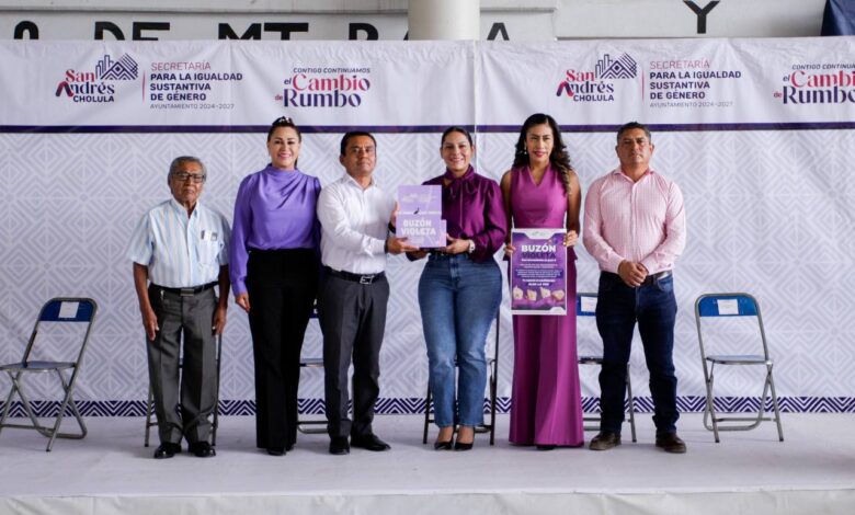 Lupita Cuautle, San Andrés Cholula, Modelo Integral para Prevenir y Atender el Acoso, Buzón Violeta, Cacalotepec