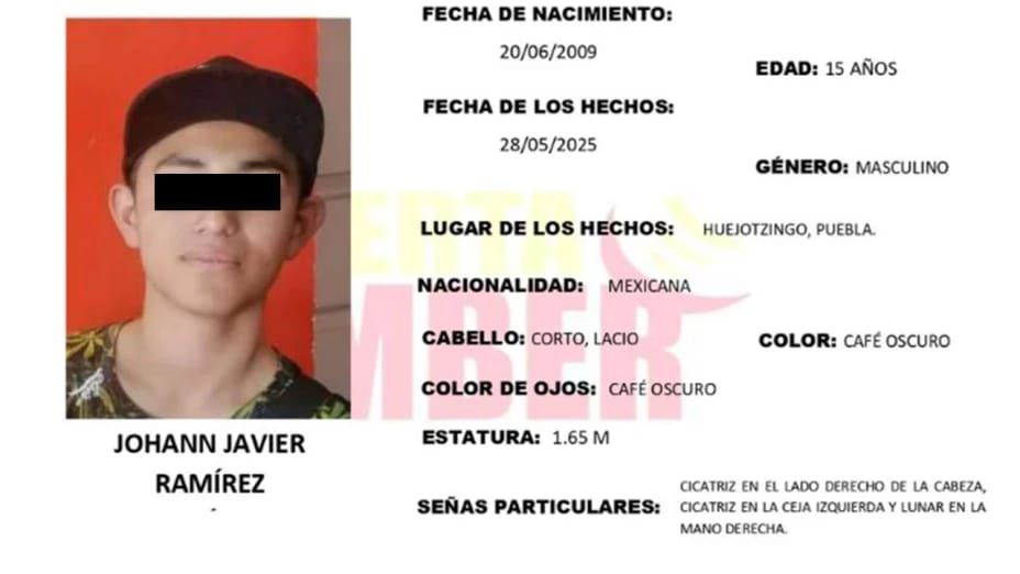 embolsado, Huejotzingo, Johan Ramírez Hernández, droga, desaparecido