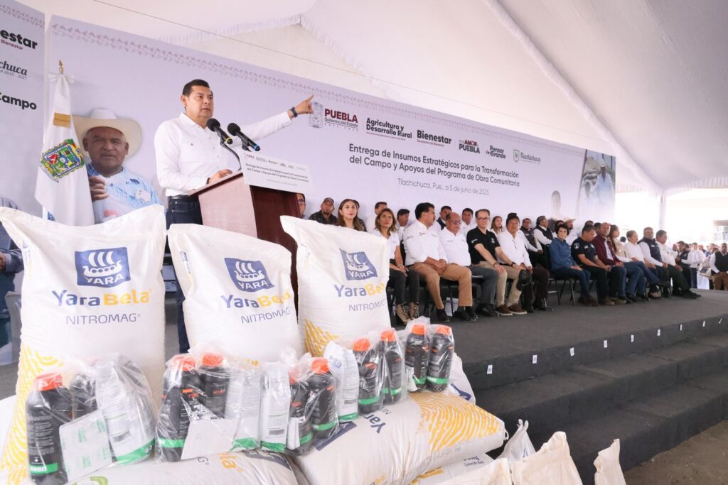 Alejandro Armenta, Gobierno de Puebla, obra comunitaria, apoyo al campo, Tlachichuca