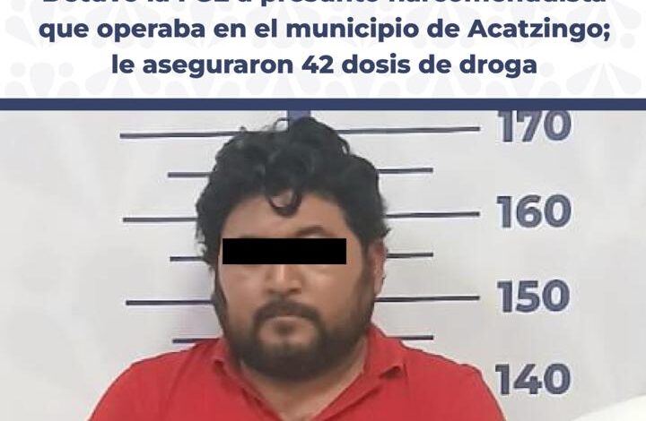 FGE, detenido, narcomenudista, Acatzingo