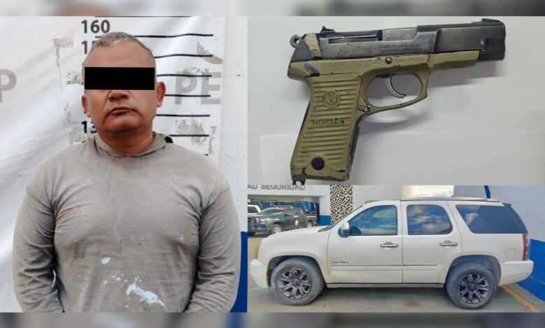 detenido, camioneta blindada, SSP, Tepeojuma