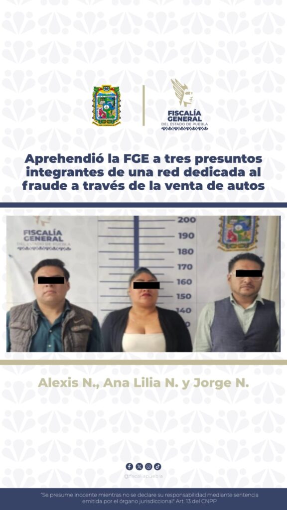 FGE, aprehensión, detenidos, fraude, oferta de vehículos