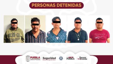 detenidos, armas de fuego, Huauchinango, Izúcar de Matamoros, SSP