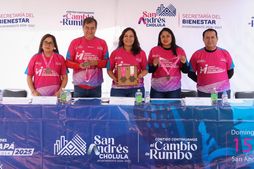 Lupita Cuautle, San Andrés Cholula, Medio Maratón del Día del Padre