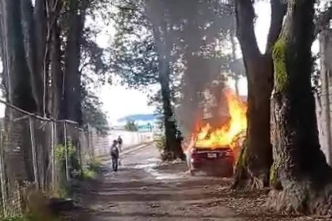 calcinado, Bosques de Amalucan, FGE, investigaciones, SSC, Bomberos