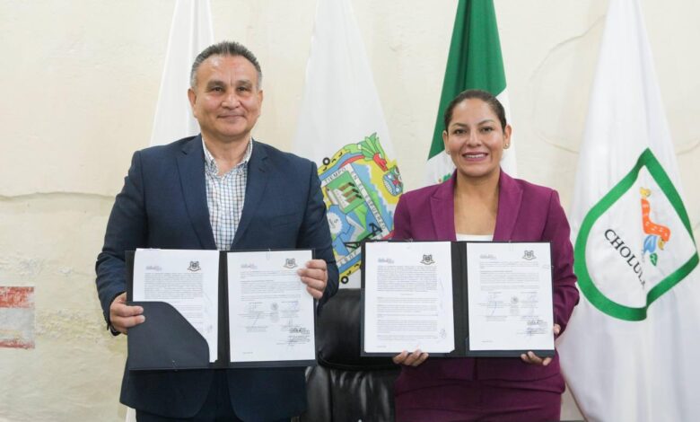 San Andrés Cholula, Lupita Cuautle, convenio, CLEU, seguridad, capacitación, SSPyPC