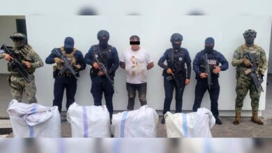 detenido, SSP, Marina, SSC, Periférico, Santa Clara La Venta, marihuana