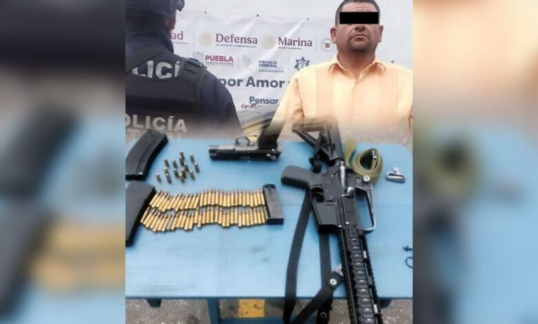 detenido, AR-15, SSP, Libres, Ministerio Público Federal