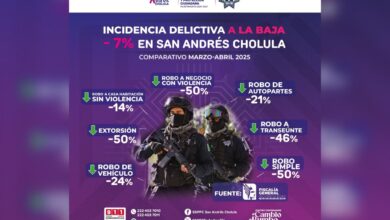incidencia delictiva, fuero común, San Andrés Cholula, delitos, FGE