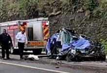 choque, prensados, muertos, autopista Siglo XXI, SSP, Atlixco