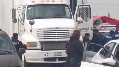 robo de tractocamión, mercancías, Guardia Nacional, SSC, SSP, autopista México-Puebla, Texmelucan, Puebla capital