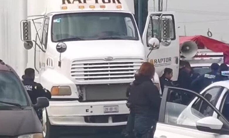 robo de tractocamión, mercancías, Guardia Nacional, SSC, SSP, autopista México-Puebla, Texmelucan, Puebla capital