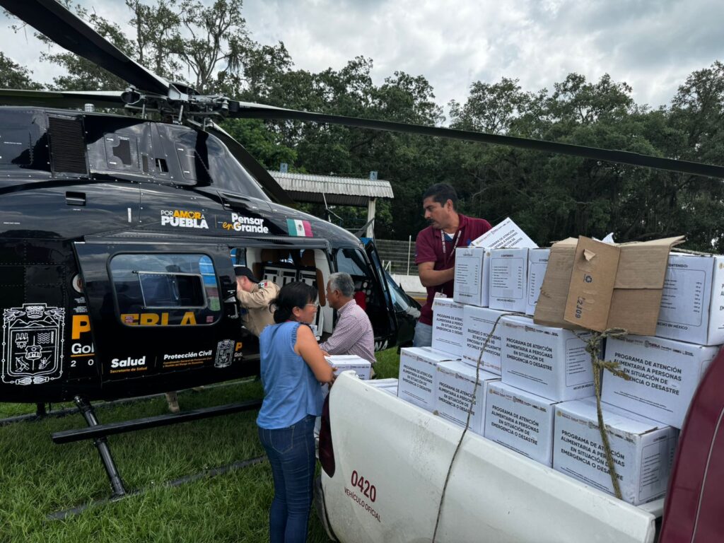 Gobierno de Puebla, Alejandro Armenta, río Pantepec, desbordamiento, La Máquina, La Ceiba