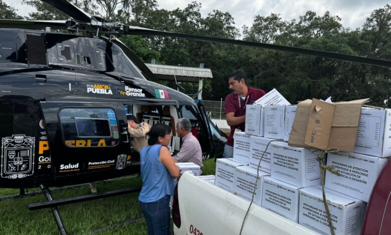 Gobierno de Puebla, Alejandro Armenta, río Pantepec, desbordamiento, La Máquina, La Ceiba