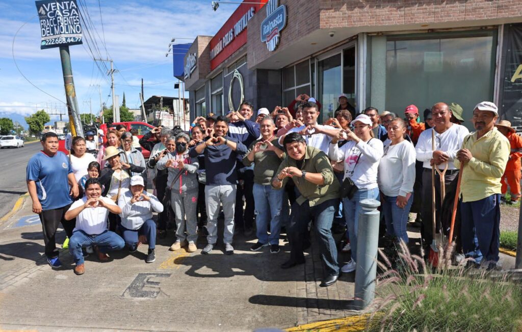 Cuautlancingo, Omar Muñoz, faenas comunitarias, Bulevar Forjadores