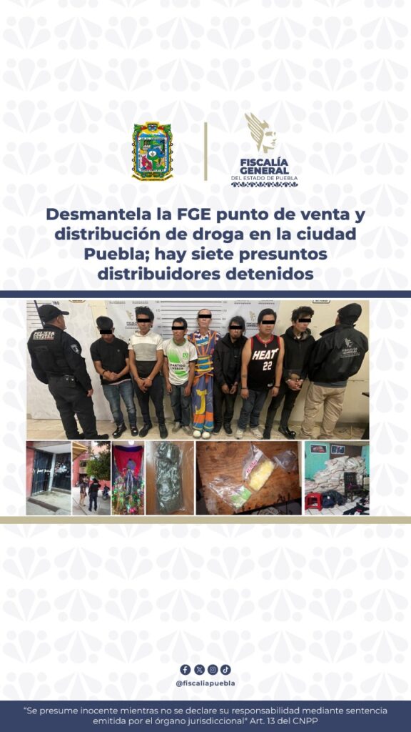 FGE, operativo, venta de droga, San Bartolo, detenidos