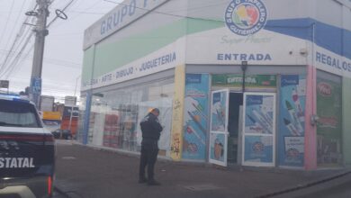cristalazo, papelería, salón social, Loma Bella, SSC, seguridad, robo