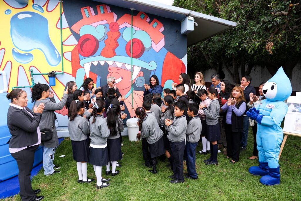Lupita Cuatle, San Andrés Cholula, Primaria Profra. Paz Montaño, sistema de captación pluvial