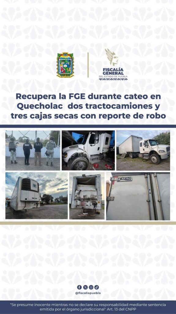FGE, cateo, Quechola, tractocamiones, contenedores, robo