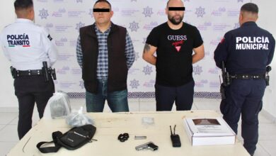 detenidos, robo de vehículo, camioneta Cadillac, San Andrés Cholula