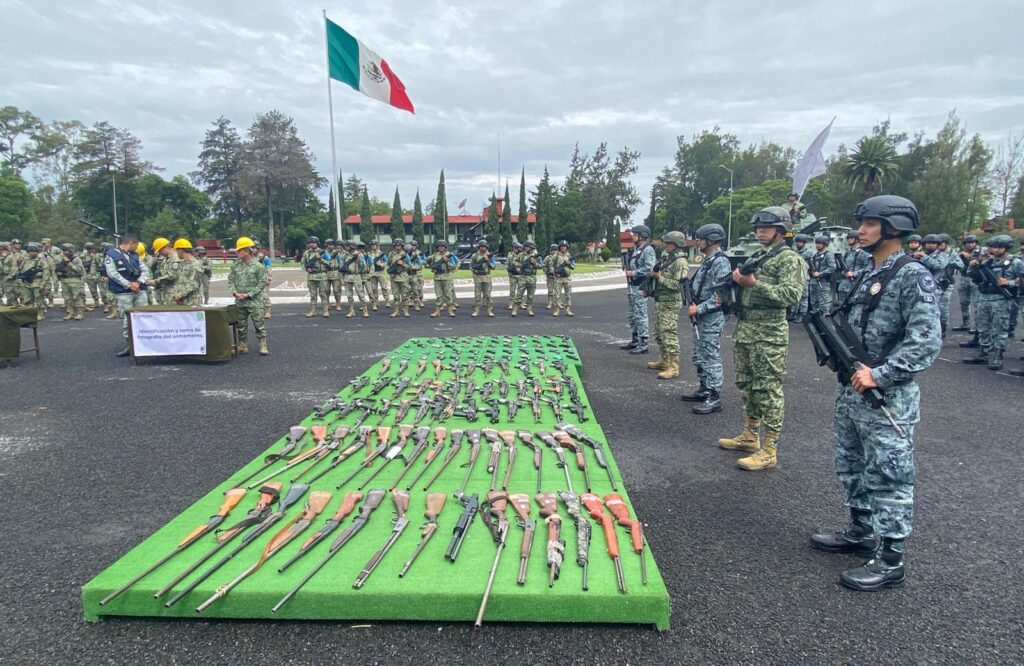 destrucción de armamento, Ejército Mexicano, decomisos, Gobierno de Puebla, Alejandro Armenta, armas de fuego