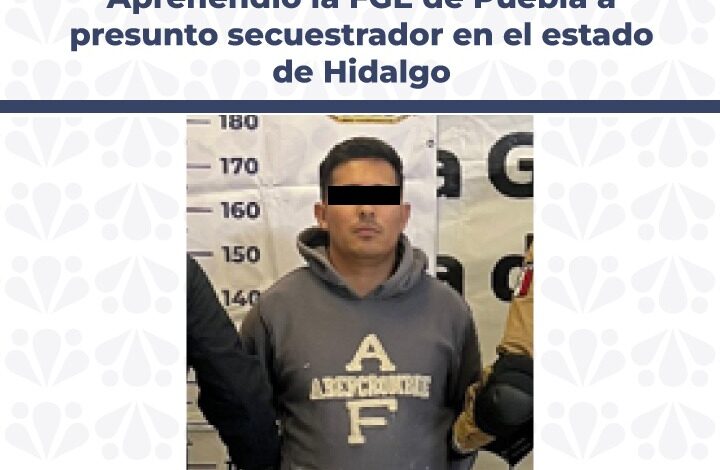 FGE Puebla, secuestrador, Hidalgo