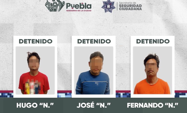 detenidos, SSC, robo, tiendas de conveniencia, San Francisco Totimehuacán