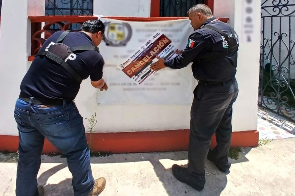 SSP, clausura, empresa de seguridad privada, Servicios de Seguridad Privada y Servicios del Noreste S.A. de C.V.