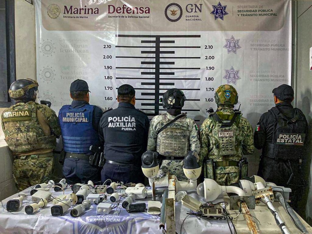 SSP, Marina, Operativo Blindaje, cámaras de seguridad, Texmelucan