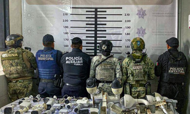 SSP, Marina, Operativo Blindaje, cámaras de seguridad, Texmelucan