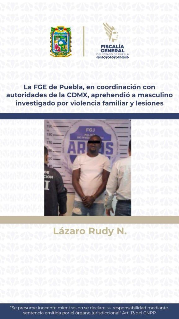 detenido, violencia familiar, cubano, CDMX, FGE