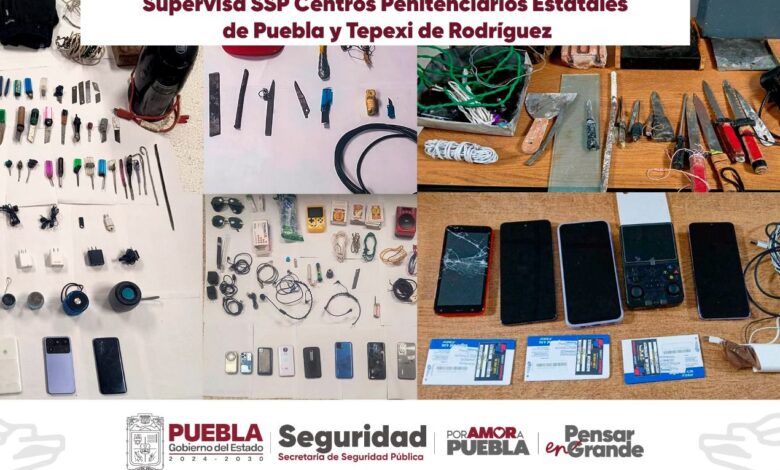 operativo, supervisión, SSP, penales, San Miguel, Tepexi de Rodríguez