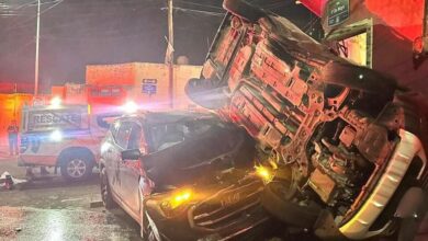 choque, volcadura, junta auxiliar Ignacio Zaragoza, Puebla capital, accidente