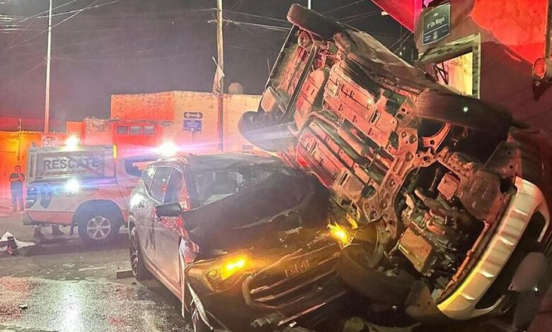 choque, volcadura, junta auxiliar Ignacio Zaragoza, Puebla capital, accidente