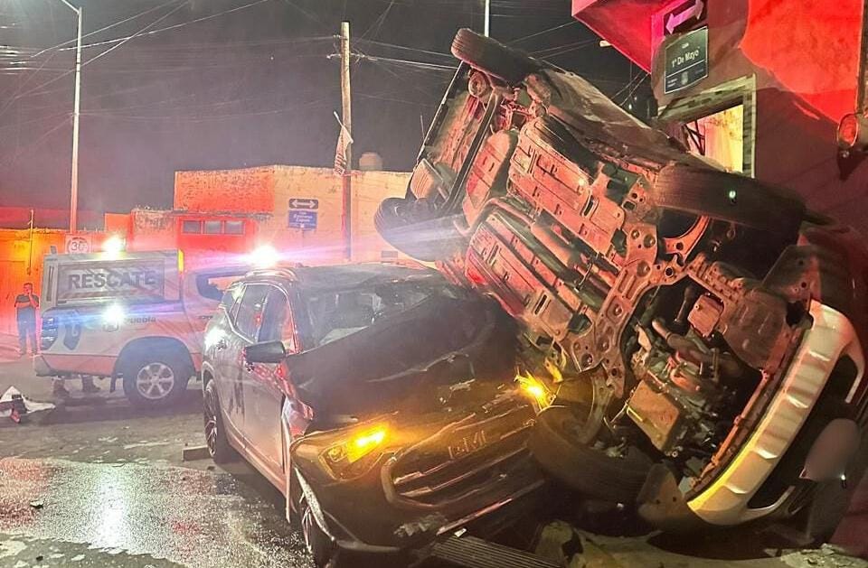 choque, volcadura, junta auxiliar Ignacio Zaragoza, Puebla capital, accidente