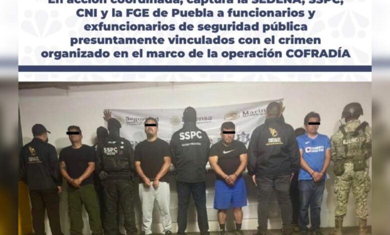 Operación Cofradía, detenidos, SSC, supervisores, control de confianza, depuración, Ayuntamiento de Puebla
