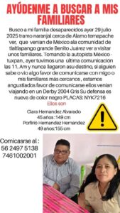 pareja desaparecida, Veracruz, Pantepec, accidente